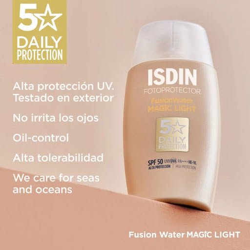 Fotoprotector ISDIN Fusion Water Magic Light SPF 50 x 50 ml