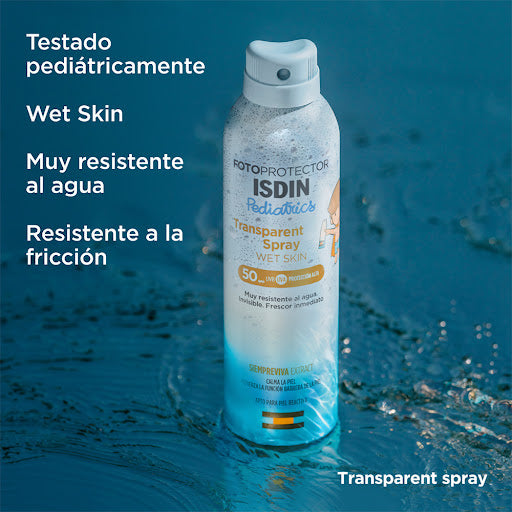 ISDIN Fotoprotector Transparent Spray WET SKIN Pediatrics