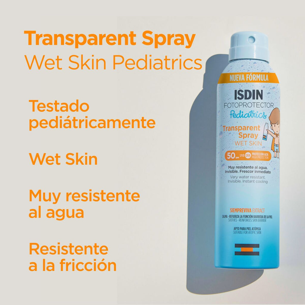 ISDIN Fotoprotector Transparent Spray WET SKIN Pediatrics